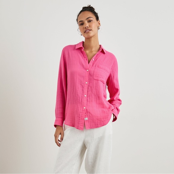 Rails Ellis Shirt Hibiscus XS - Picture 3 of 15